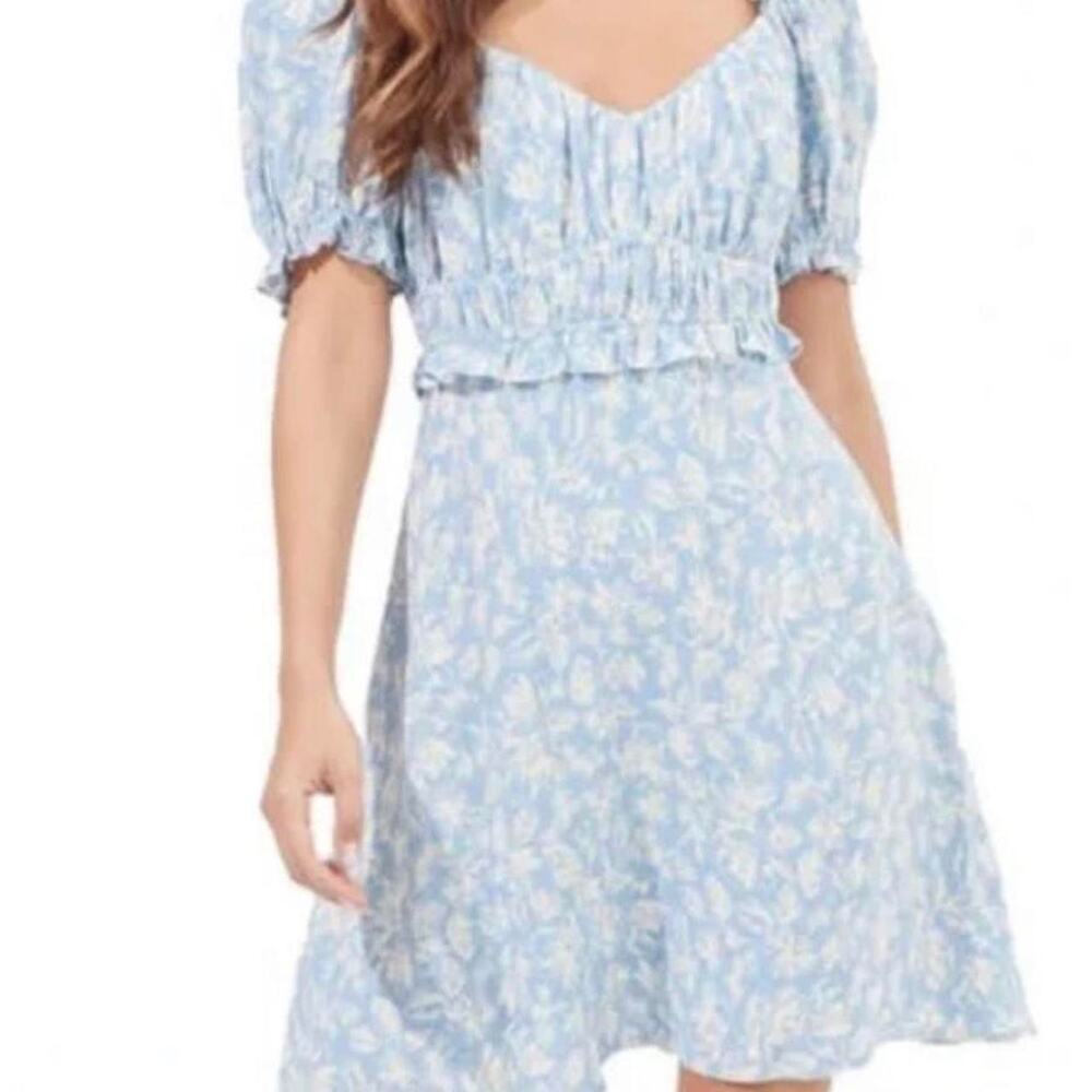 ASTR Blue Floral Dress